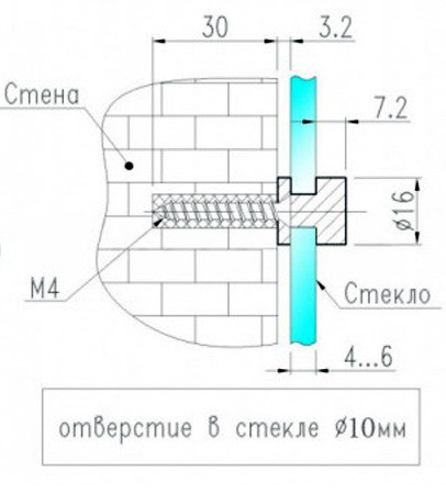 Прозрачный фартук для кухни из монолитного поликарбоната 640*600*3 мм