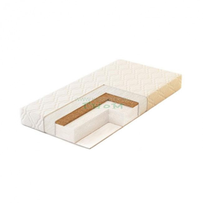 Матрас для новорожденных Plooma 3 HC bamboo/холлкон/кокос Матрас для новорожденных Plooma 3 HC bamboo/холлкон/кокос